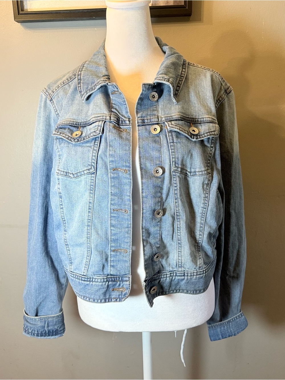 Classic Light Wash Denim Jacket - Women